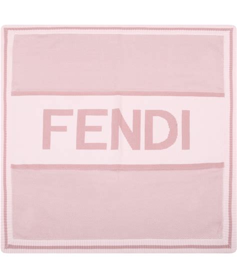 fendi blanket pink|Fendi throw blanket.